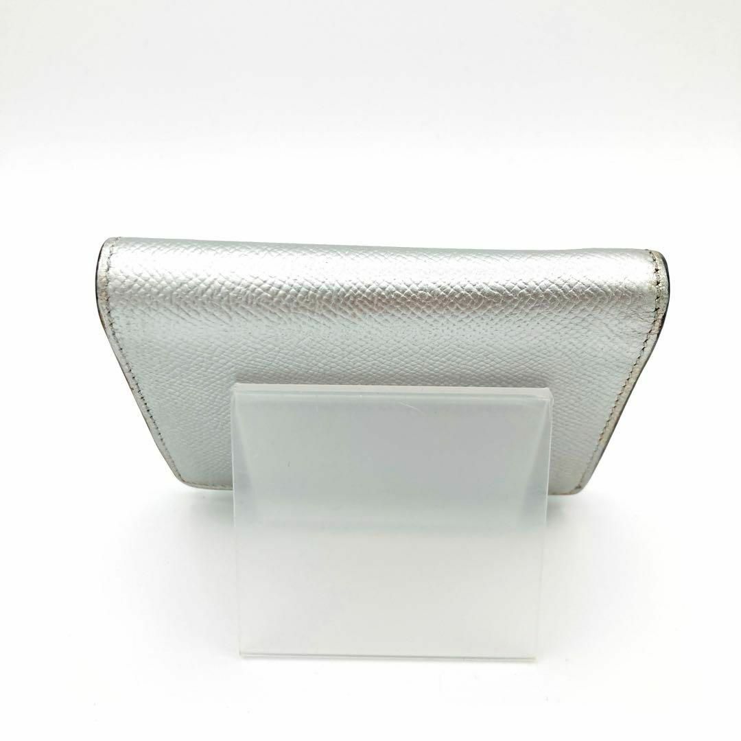 Salvatore Ferragamo - 極上品】Ferragamo ミニ財布 シルバー Salvatore Ferragamo - 極上品】Ferragamo ミニ財布 シルバー