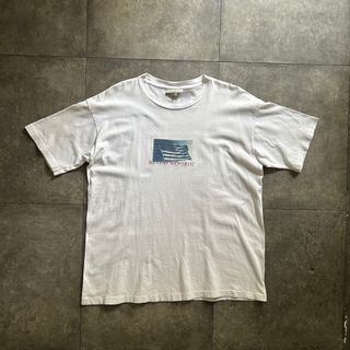 バナナリパブリック(Banana Republic)の90s バナナリパブリック tシャツ USA製 ホワイト L(Tシャツ/カットソー(半袖/袖なし))