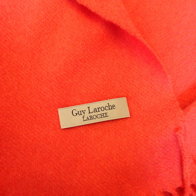 Guy Laroche(ギラロッシュ)の☆Guy Laroche  ギラロッシュ オレンジ マフラー ストール レディースのファッション小物(マフラー/ショール)の商品写真