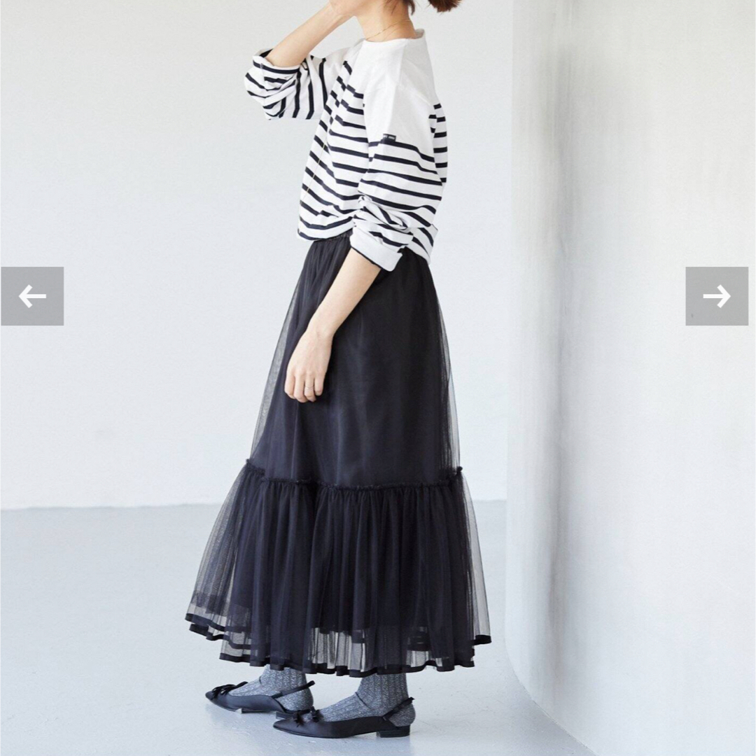 IENA(イエナ)のIENAリボンチュチュスカート　36 レディースのスカート(ロングスカート)の商品写真