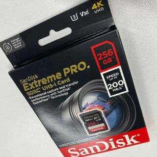 サンディスク(SanDisk)の新品 SDカード 256GB SDXC SanDisk Extreme PRO(PC周辺機器)