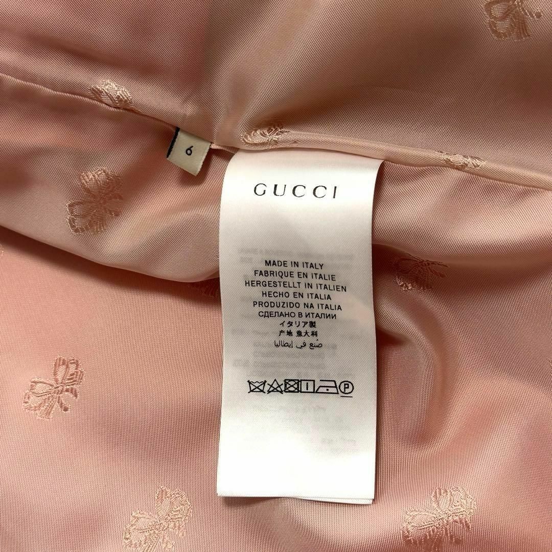 Gucci(グッチ)の【美品】GUCCI グッチ　コート イタリア製 パールボタン　サイズ6 付属品有 キッズ/ベビー/マタニティのキッズ服女の子用(90cm~)(コート)の商品写真