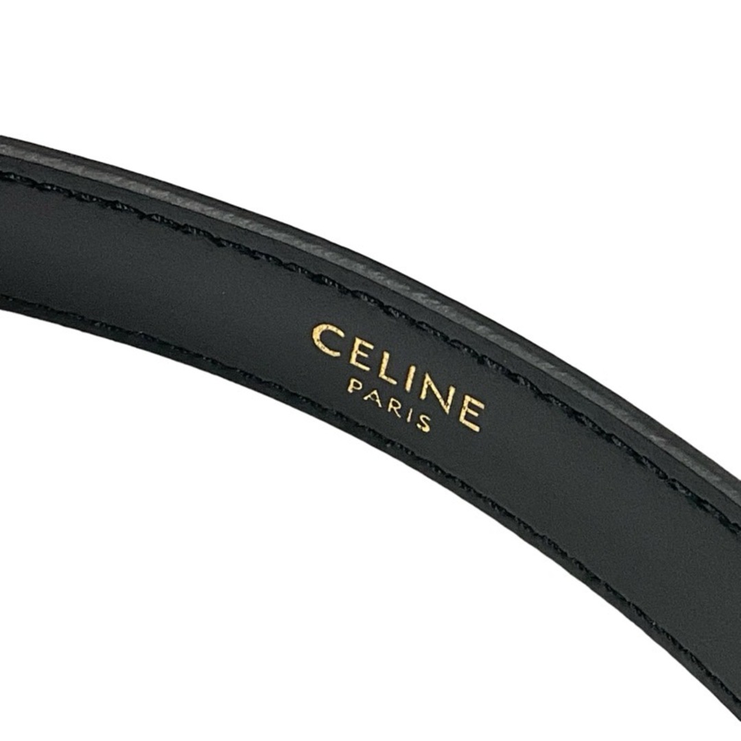celine(セリーヌ)のセリーヌ CELINE ベルト トリオンフ レザー ブラック ゴールド レディースのファッション小物(ベルト)の商品写真