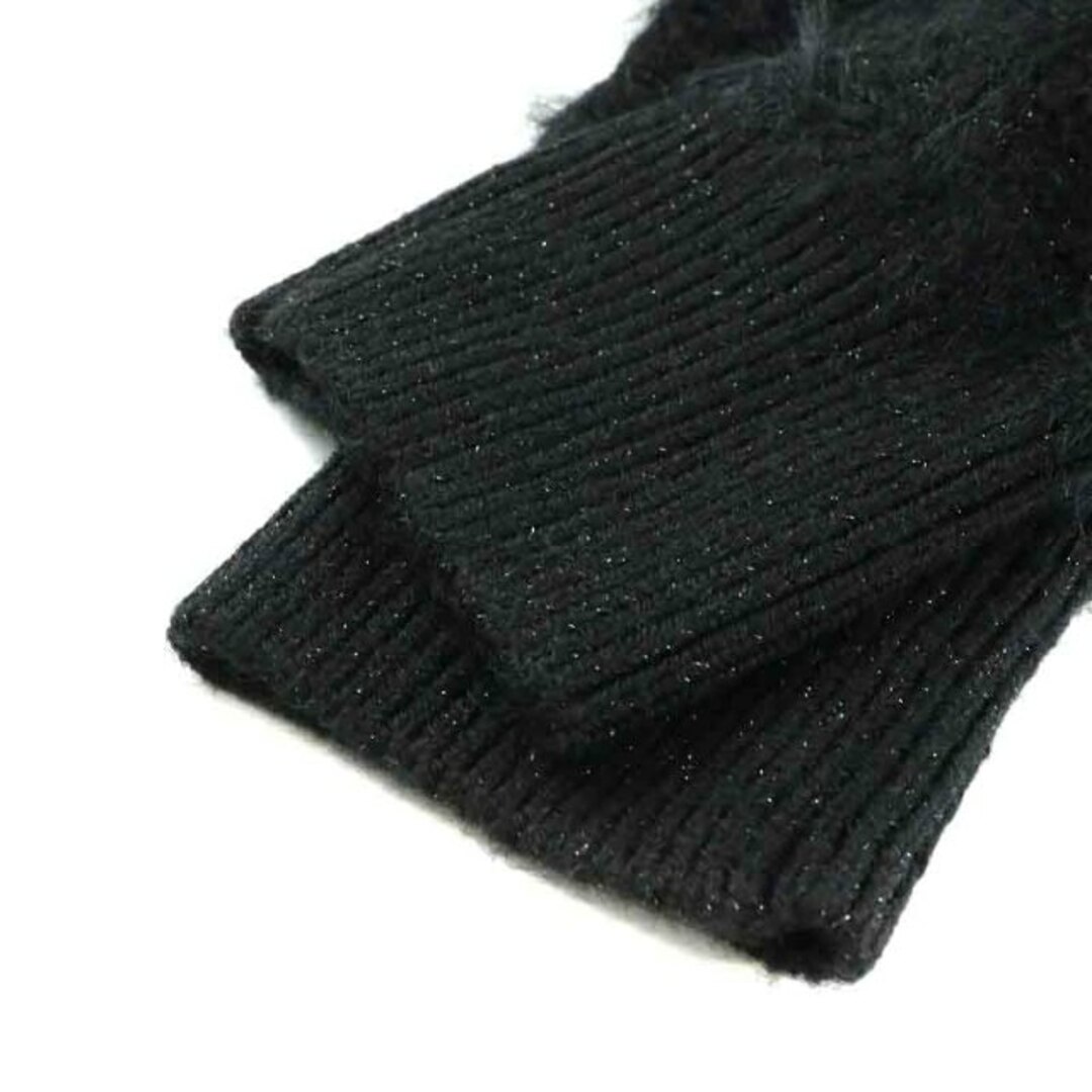 PLST(プラステ)のプラステ フェザーツイードニットスカートセットアップ セーター 長袖 M 黒 レディースのトップス(ニット/セーター)の商品写真
