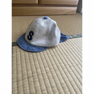 ニシマツヤ(西松屋)の帽子　キャップ　48センチ　日よけ付き　フラップ付き(帽子)
