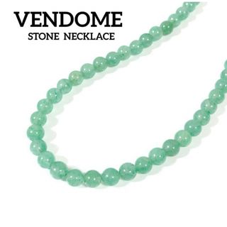 ヴァンドームアオヤマ(Vendome Aoyama)のVENDOME ヴァンドーム 天然石 ネックレス グリーン 緑 石 ゴールド(ネックレス)