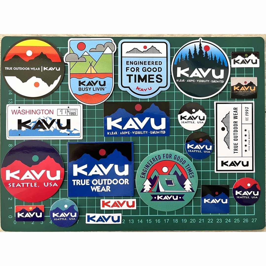 KAVU(カブー)のKAVU アウトドア　キャンプ　防水ステッカー20枚 スポーツ/アウトドアのアウトドア(その他)の商品写真