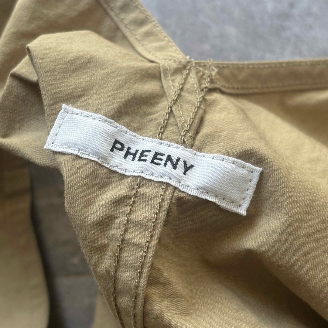 PHEENY(フィーニー)のPHEENY COTTON NYLON DUMP ALL-IN-ONE ベージュ レディースのパンツ(オールインワン)の商品写真