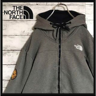 ザノースフェイス(THE NORTH FACE)の【メキシコ製】ノースフェイス　希少デザインパーカーやや肉厚バイカラーH557R(パーカー)