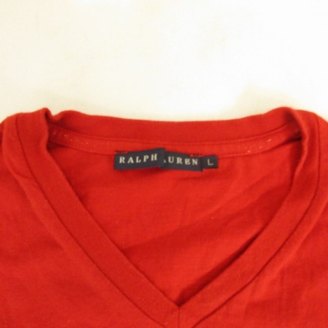 Ralph Lauren(ラルフローレン)のラルフローレン Ｔシャツ カットソー 半袖 ポニーロゴ レッド L IBO48 レディースのトップス(Tシャツ(半袖/袖なし))の商品写真