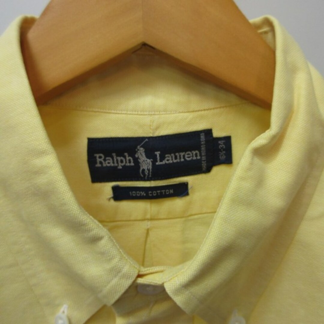 Ralph Lauren(ラルフローレン)のラルフローレン 美品 BDシャツ カジュアル 長袖 黄 L ☆AA★ IBO48 メンズのトップス(シャツ)の商品写真