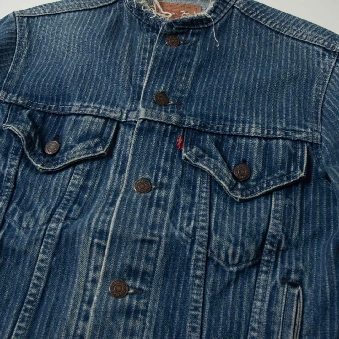 Levi's(リーバイス)の36 80s リーバイス 70506 ストライプ デニムジャケット ビンテージ メンズのジャケット/アウター(Gジャン/デニムジャケット)の商品写真