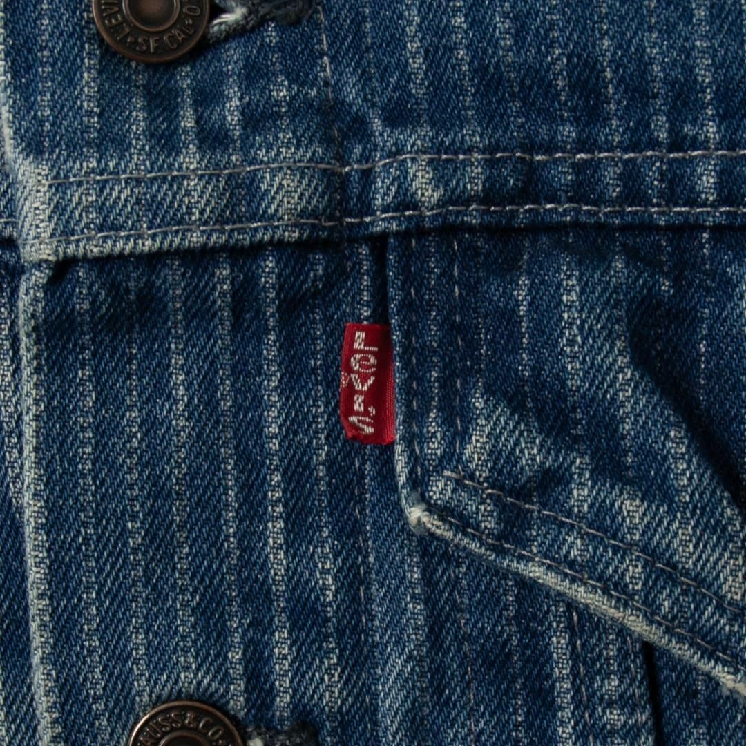 Levi's(リーバイス)の36 80s リーバイス 70506 ストライプ デニムジャケット ビンテージ メンズのジャケット/アウター(Gジャン/デニムジャケット)の商品写真
