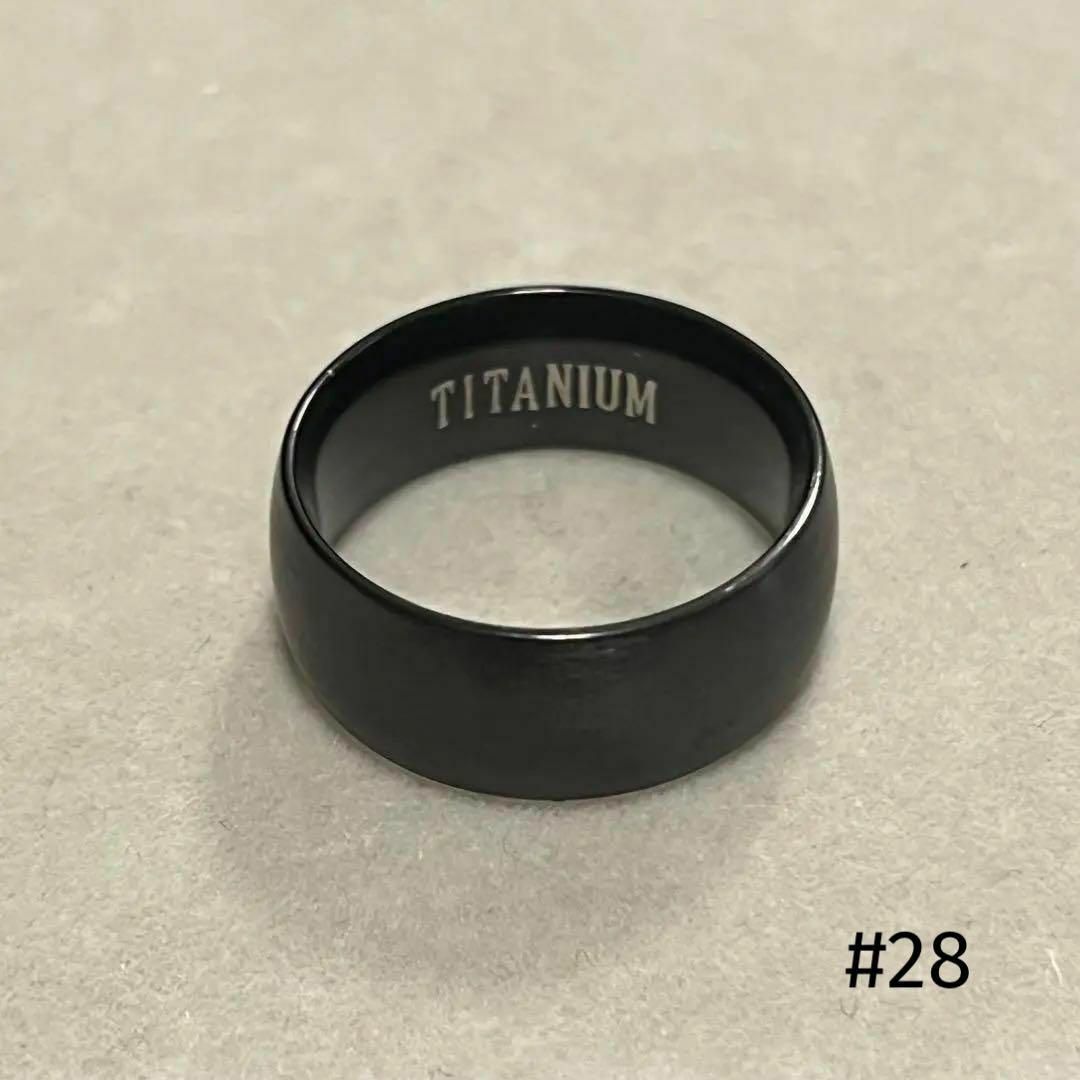 ☆28号☆　TITANIUMリング　∗ブッラック ∗ メンズのアクセサリー(リング(指輪))の商品写真