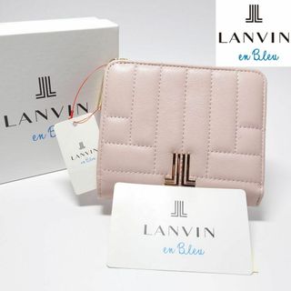 ランバンオンブルー(LANVIN en Bleu)の【新品タグ付き】ランバンオンブルー ベルシーL字ファスナー二つ折り財布 ピンク(財布)