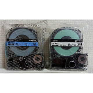 キングジム(キングジム)のTEPRA  PRO テプラ テープ カラー ラベル18ｍｍ（2本セット）(テープ/マスキングテープ)