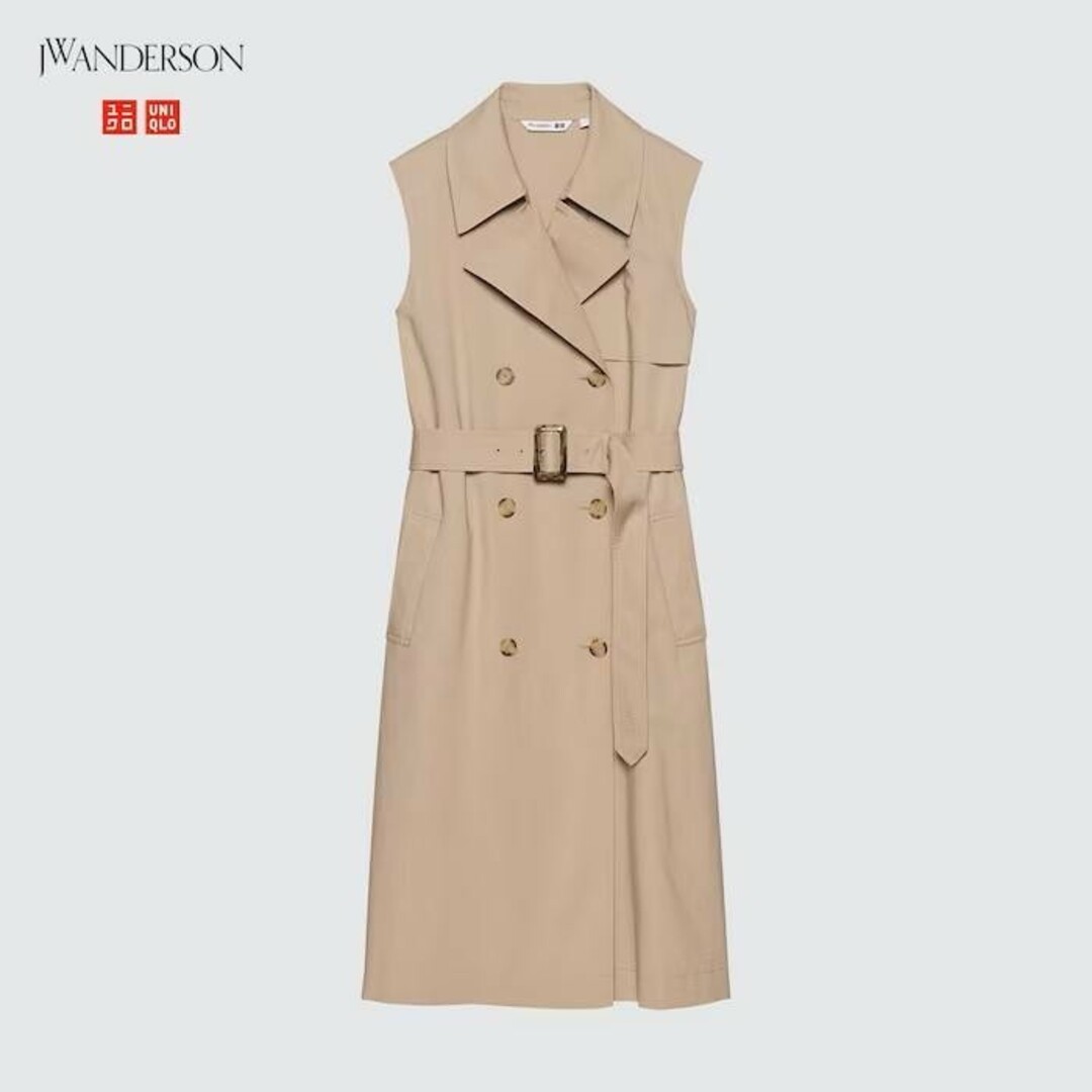 UNIQLO(ユニクロ)の新品タグ付◆ユニクロ＆JW ANDERSON◆リネンブレンドワンピース　ジレ◆Ｍ レディースのワンピース(ロングワンピース/マキシワンピース)の商品写真