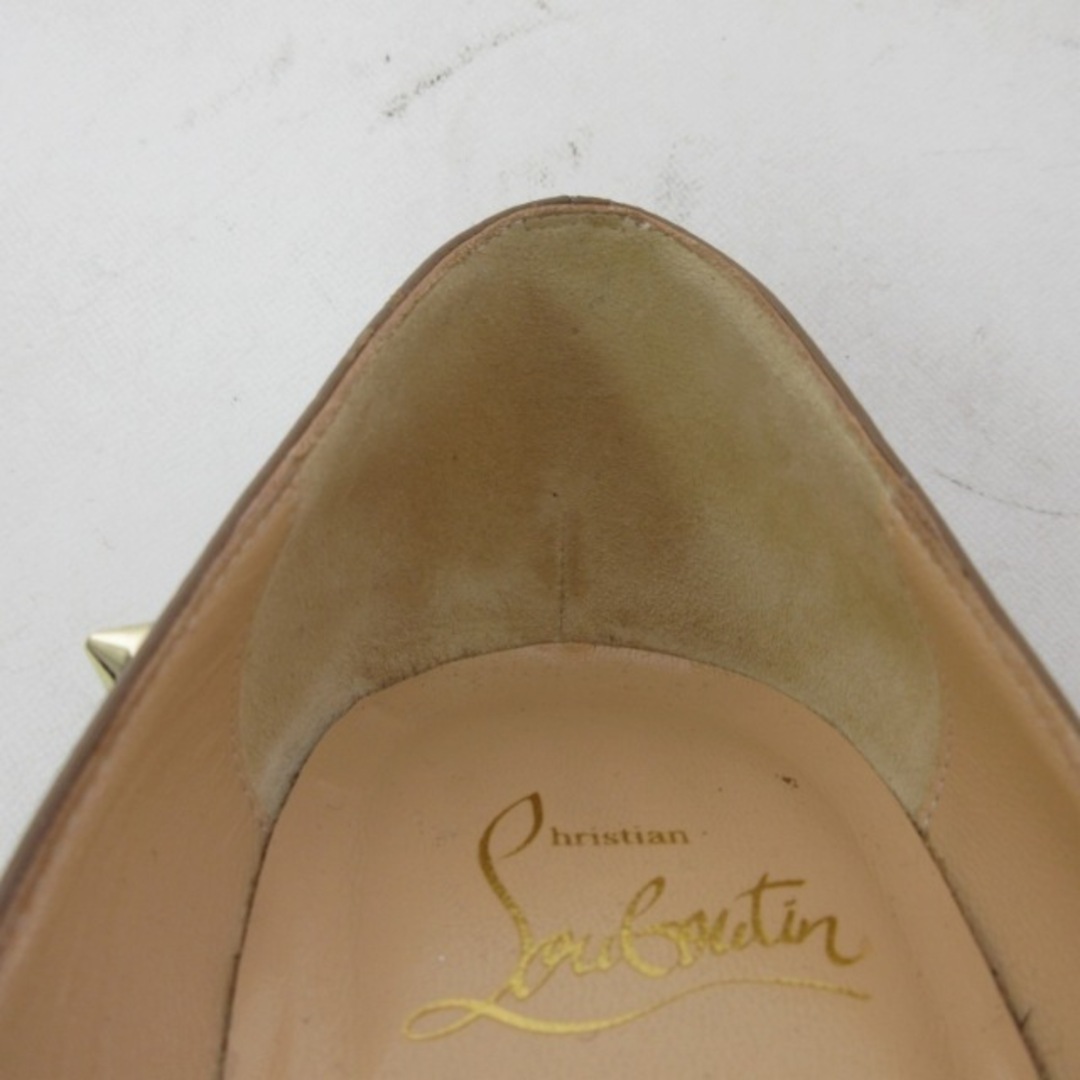 Christian Louboutin(クリスチャンルブタン)のクリスチャンルブタン パンプス ヒール レザー ベージュ 36 IBO48 レディースの靴/シューズ(ハイヒール/パンプス)の商品写真