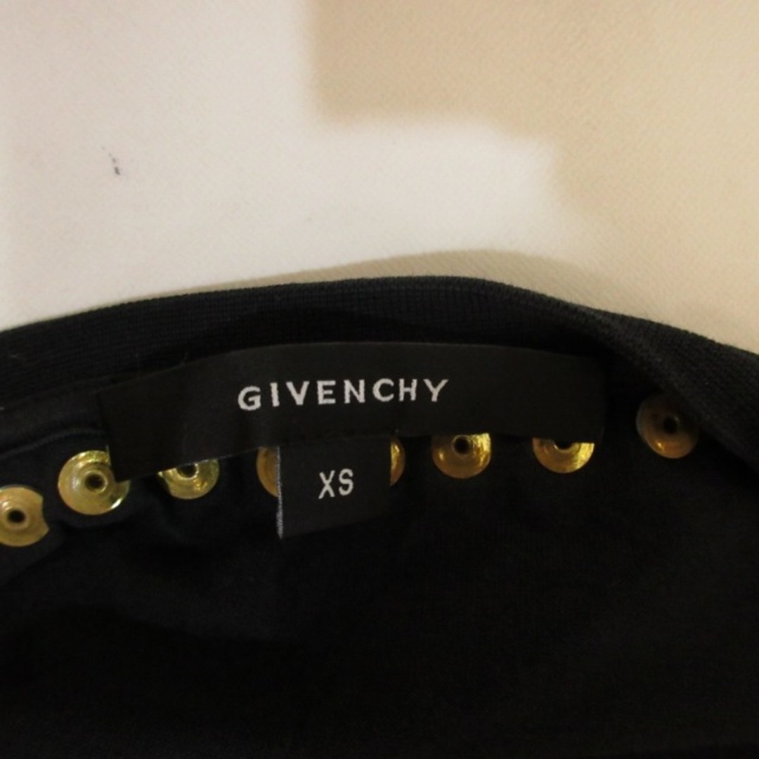 GIVENCHY(ジバンシィ)のジバンシィ スタッズ Tシャツ ワンピース カットソー 半袖 黒 XS STK レディースのトップス(カットソー(半袖/袖なし))の商品写真