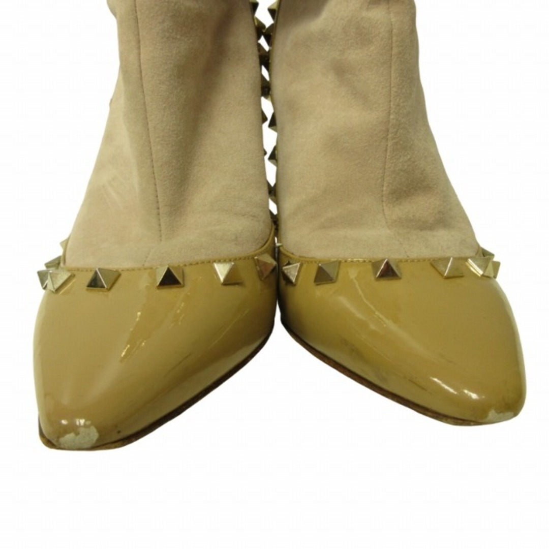 valentino garavani(ヴァレンティノガラヴァーニ)のヴァレンティノ ガラヴァーニ スタッズ ショートブーツ パンプス 24㎝ STK レディースの靴/シューズ(ブーツ)の商品写真
