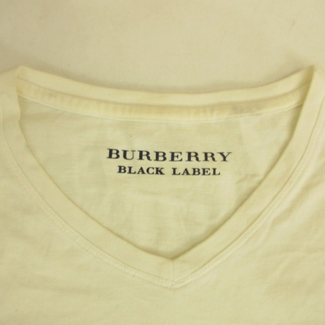 BURBERRY BLACK LABEL(バーバリーブラックレーベル)のバーバリーブラックレーベル Tシャツ ホワイト 2 約M IBO48 メンズのトップス(Tシャツ/カットソー(七分/長袖))の商品写真