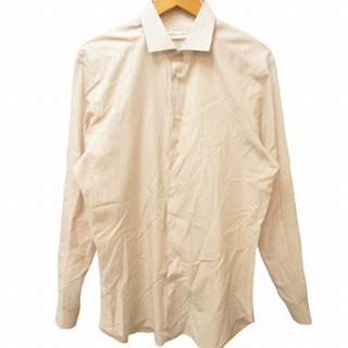 エトロ(ETRO)のエトロ ETRO 美品 近年 ストライプシャツ ピンク×ゴールド 41 約L(シャツ)