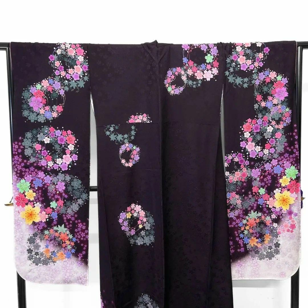 振袖 金糸 刺繍 桜 楓 梅 紋様 晴れの日 成人式 卒業式 着物 024w 振袖 金糸 刺繍 桜 楓 梅 紋様 晴れの日 成人式 卒業式 着物 024w