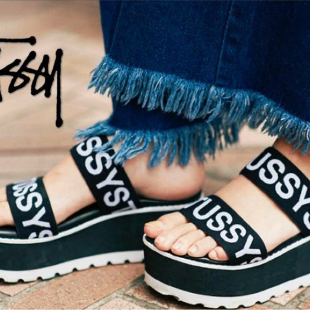 STUSSY(ステューシー)のSTUSSY WOMAN 厚底サンダル ロゴ 0305 その他のその他(その他)の商品写真