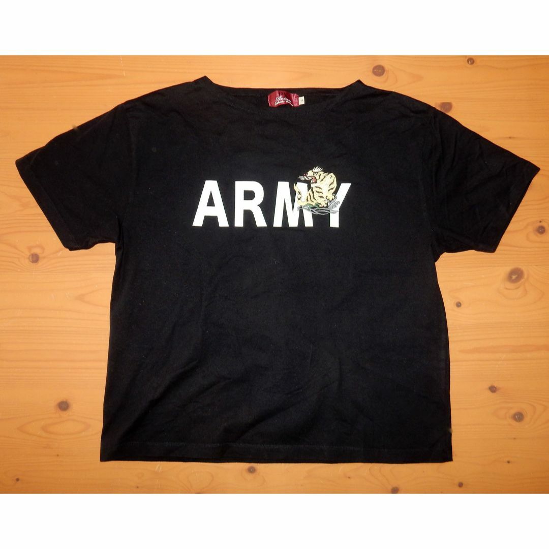 AVIREX(アヴィレックス)のAVIREX PX　ARMYプリント＆刺繍　Tシャツ　サイズL メンズのトップス(Tシャツ/カットソー(半袖/袖なし))の商品写真