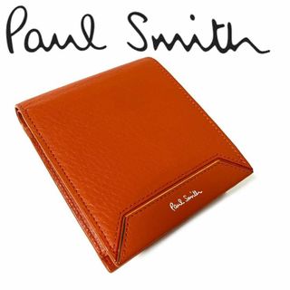 ポールスミス(Paul Smith)のポール・スミス Paul Smith コントラストエッジ 二つ折り財布 オレンジ(折り財布)