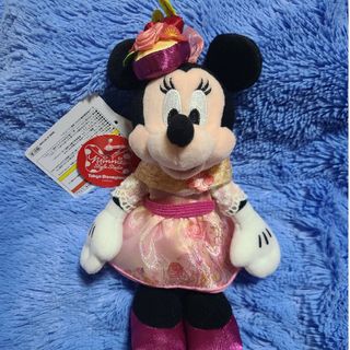 ディズニー(Disney)のディズニー ミニースタイルスタジオ ミニーぬいぐるみバッジ 春♡(キャラクターグッズ)