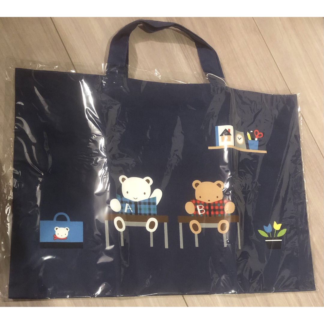 familiar - ファミリア レッスンバッグバッグ ネイビー 新品 familiar - ファミリア レッスンバッグバッグ ネイビー 新品