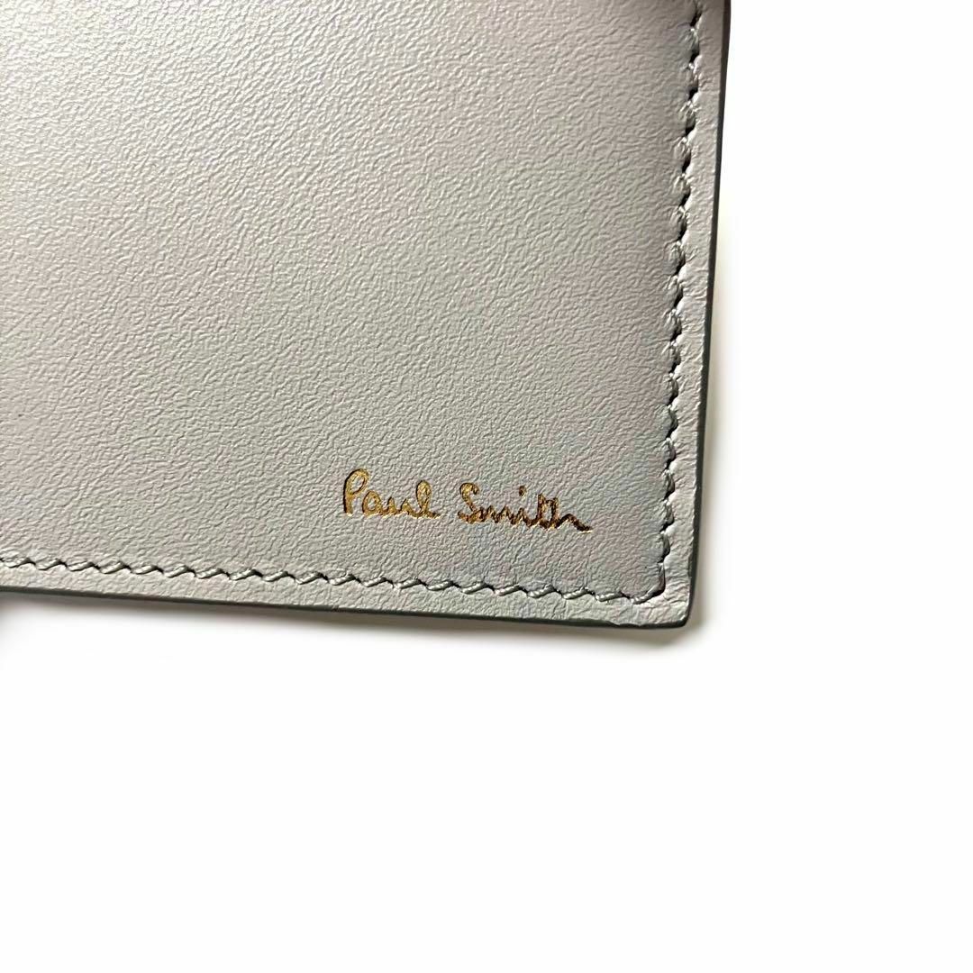 Paul Smith(ポールスミス)のPaul Smith ポールスミス 二つ折財布 グレー マルチカラー イタリア製 メンズのファッション小物(折り財布)の商品写真