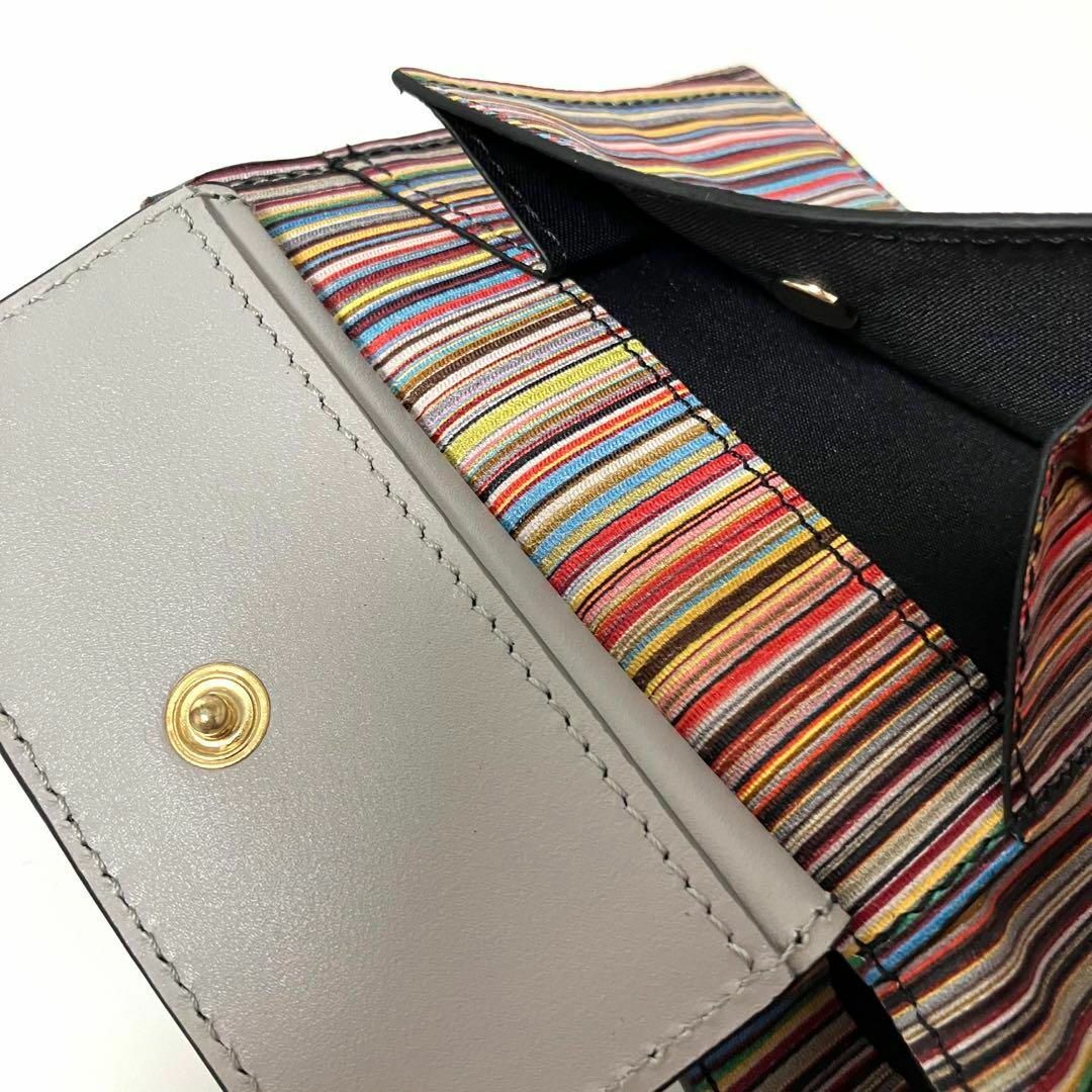 Paul Smith(ポールスミス)のPaul Smith ポールスミス 二つ折財布 グレー マルチカラー イタリア製 メンズのファッション小物(折り財布)の商品写真