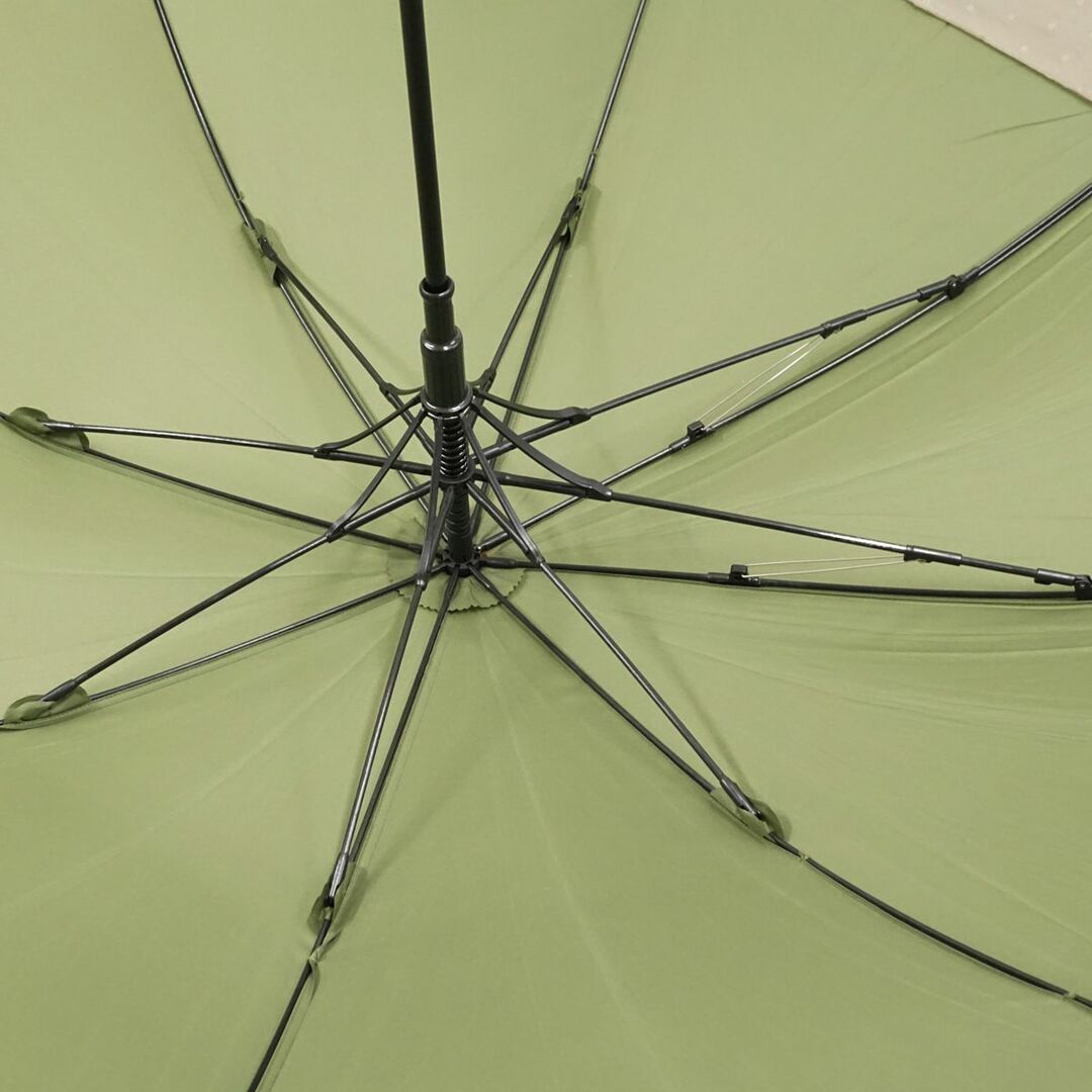 BEAMS(ビームス)の傘 bPr BEAMS ビームス USED品 バックパックを濡らさない傘 バンダナプリント グリーン カーキ ジャンプ 60cm KR A0389 メンズのファッション小物(傘)の商品写真