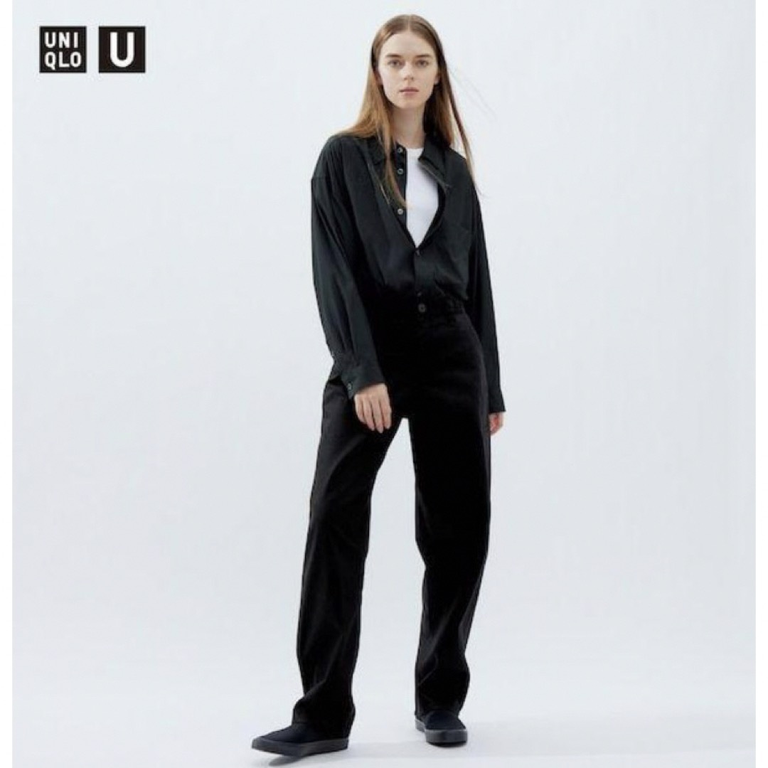 UNIQLO(ユニクロ)のユニクロ　U チノパン+ ブラック 64 未使用 レディースのパンツ(チノパン)の商品写真