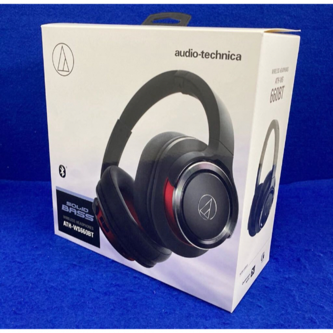 audio-technica(オーディオテクニカ)のオーディオテクニカ ATH-WS660BT BRD ワイヤレスヘッドホン 重低音 スマホ/家電/カメラのオーディオ機器(ヘッドフォン/イヤフォン)の商品写真