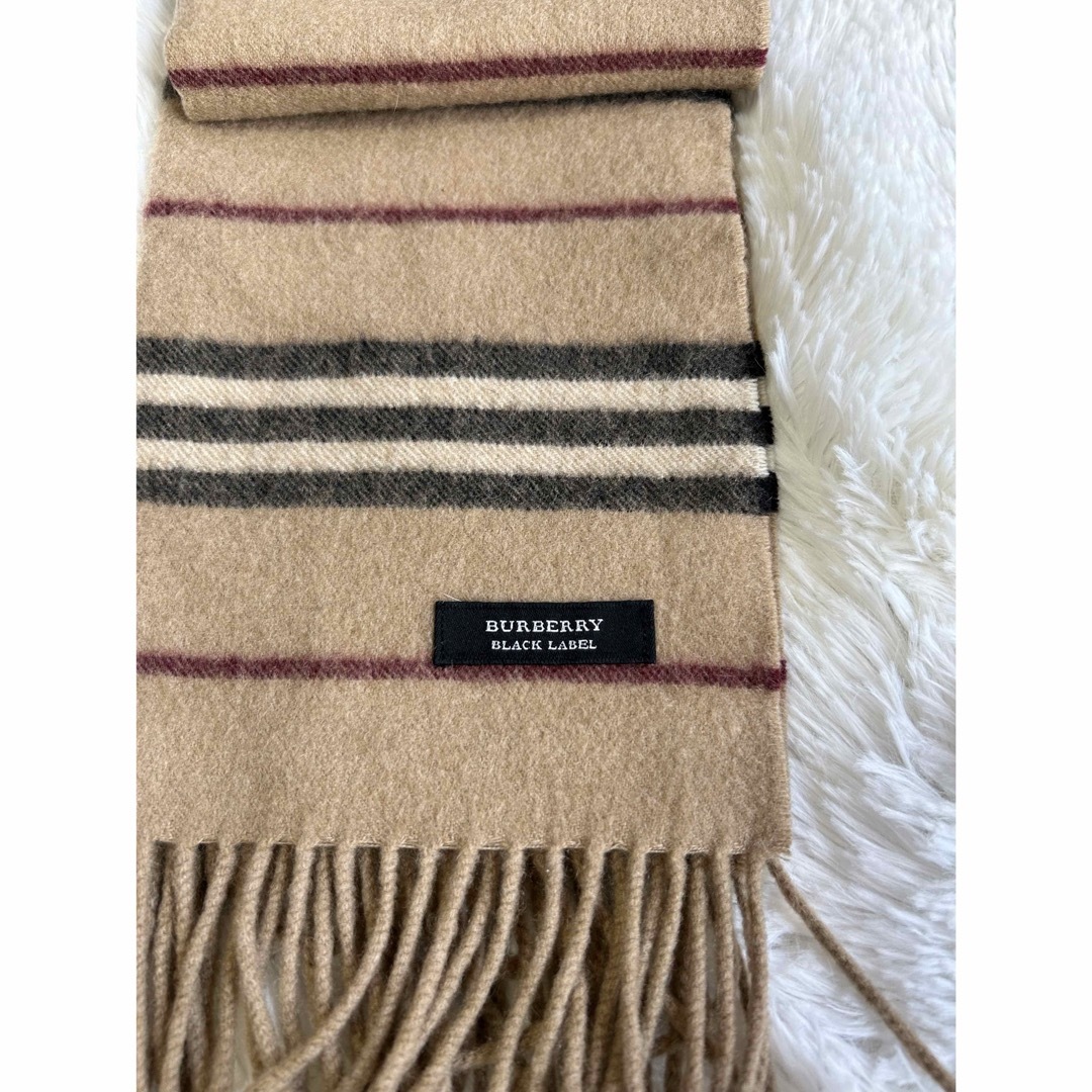 BURBERRY BLACK LABEL(バーバリーブラックレーベル)のBURBERRY BLACK LABEL マフラー カシミヤ 美品 ノヴァ メンズのファッション小物(マフラー)の商品写真