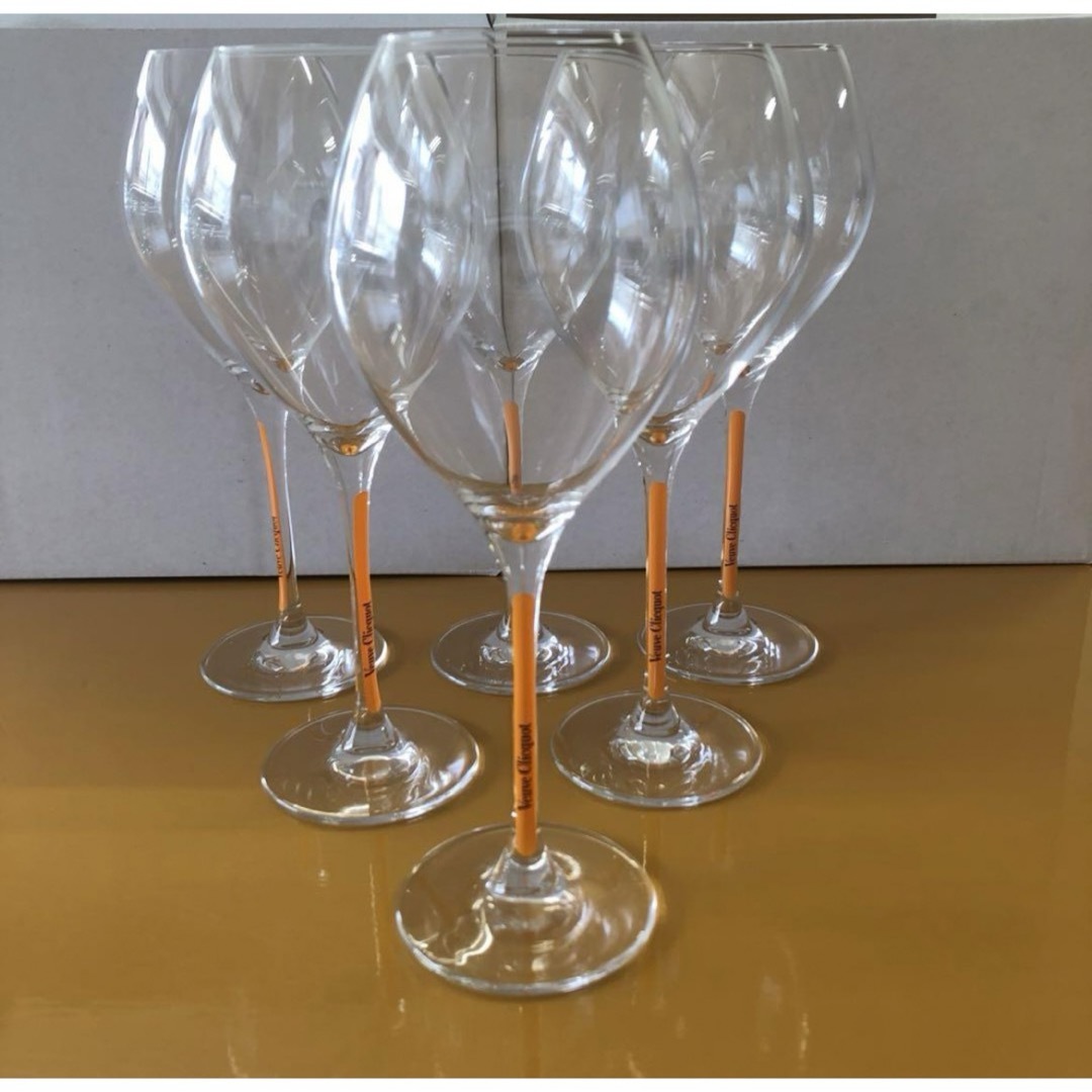 非売品 ヴーヴクリコ シャンパングラス 6脚セット veuveclicquot 非売品 ヴーヴクリコ シャンパングラス 6脚セット veuveclicquot
