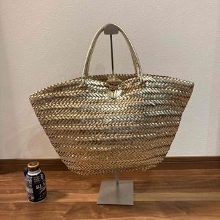 アニヤハインドマーチ(ANYA HINDMARCH)の【大容量】アニヤハインドマーチ 編み込み レザー トートバッグ カゴバッグ A4(トートバッグ)