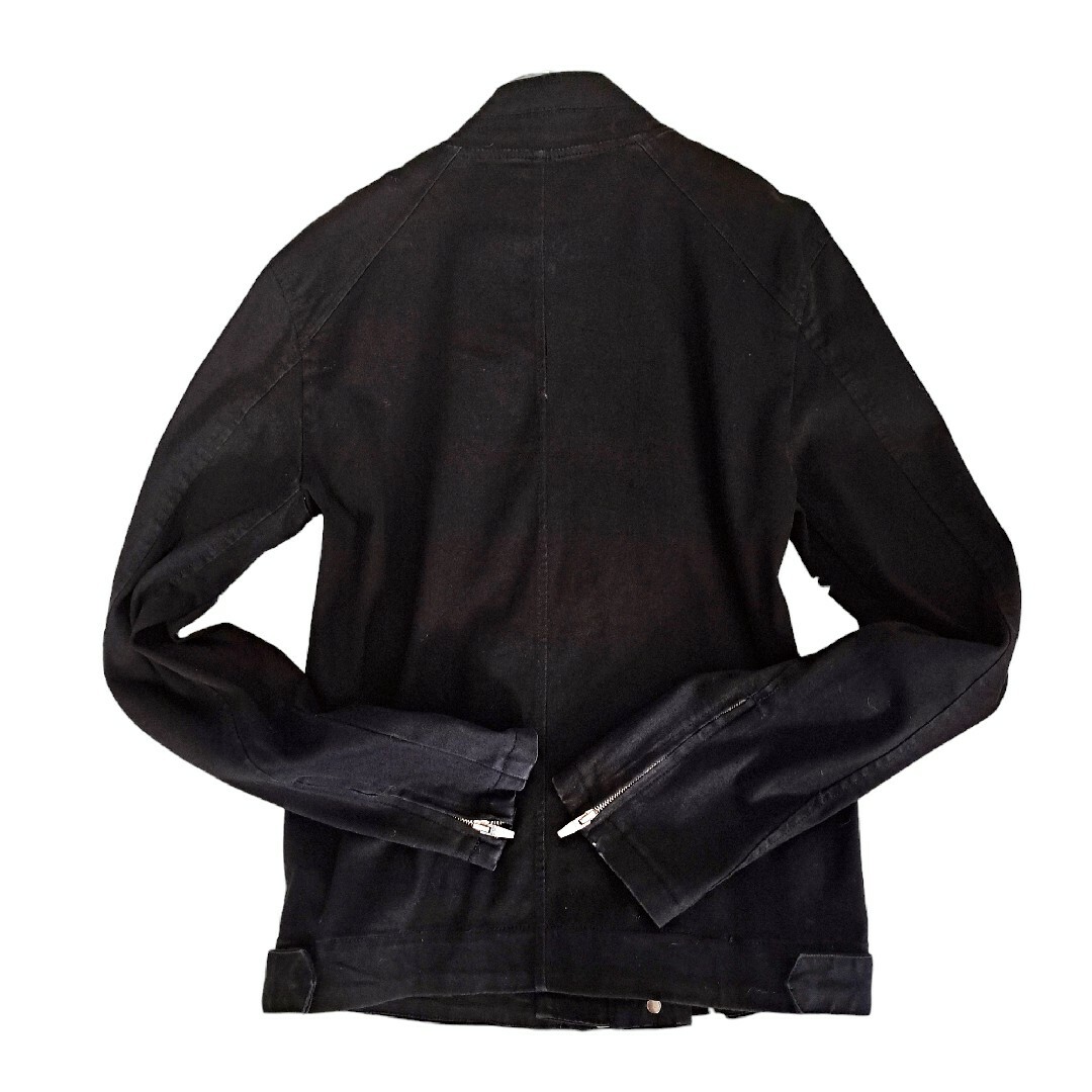 ZARA(ザラ)のZARA MAN【ザラマン】比翼 ジップ ボタン ライダー ブルゾン 黒 XL メンズのジャケット/アウター(ブルゾン)の商品写真
