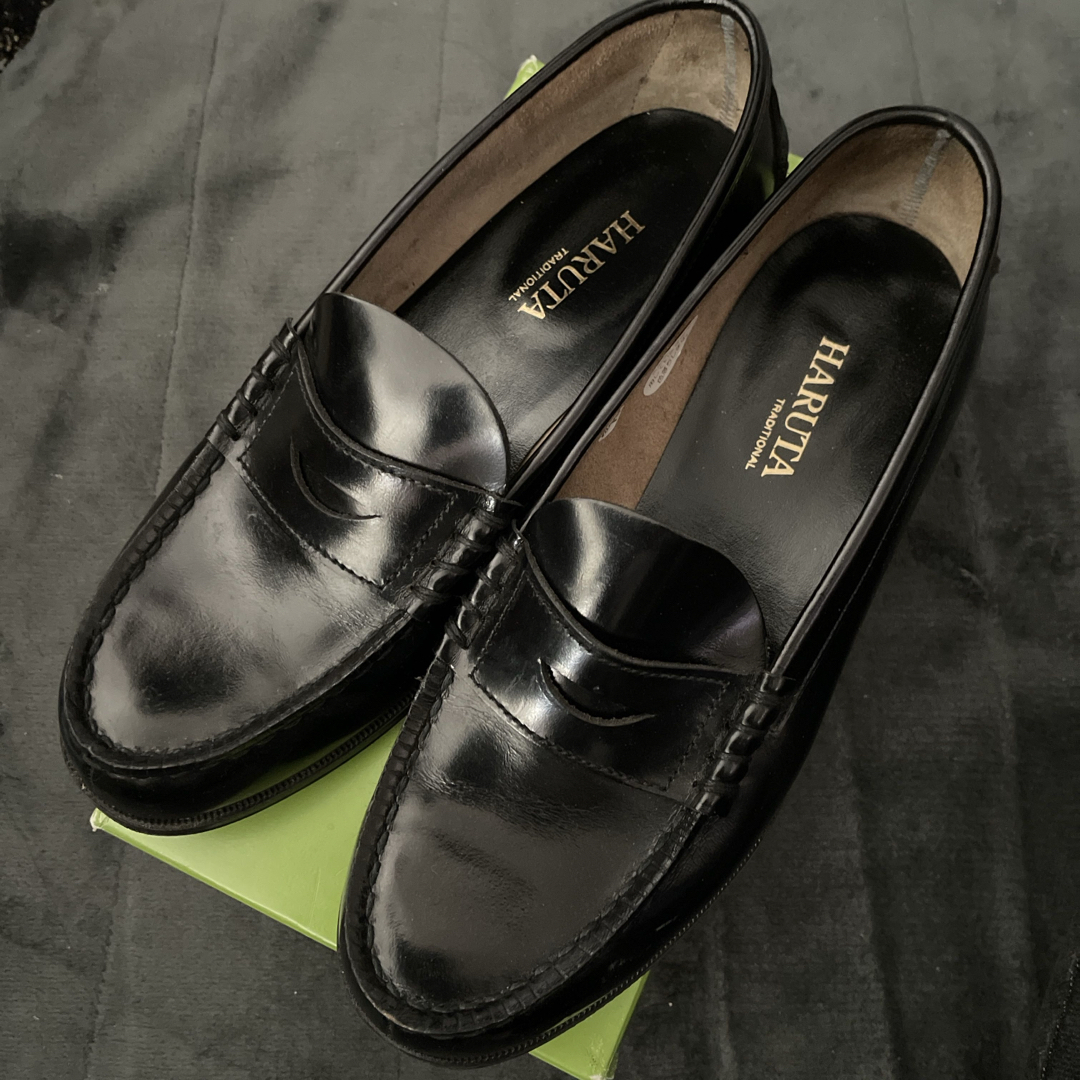 HARUTA(ハルタ)のHARUTAローファー　黒25EEE メンズの靴/シューズ(ドレス/ビジネス)の商品写真