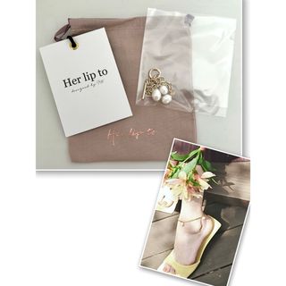 ハーリップトゥ(Her lip to)の新品！Her lip to☆トリオパールゴールドアンクレット/ハーリップトゥ(アンクレット)