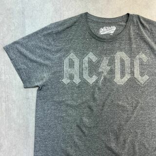 ミュージックティー(MUSIC TEE)のAC/DC　ロックバンド　半袖Tシャツ　ロックTシャツ　古着　グレー　XL(Tシャツ/カットソー(半袖/袖なし))