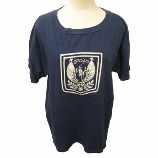 ポロラルフローレン(POLO RALPH LAUREN)のポロ ラルフローレン プリントTシャツ カットソー 半袖 紺 F STK(Tシャツ(半袖/袖なし))