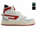 【WHITE/RED】ディーゼル スニーカー メンズ ミッドカット シューズ 靴 レザー ホワイト レッド グリーン ブラックDIESEL S-UKIYO MID【送料無料】