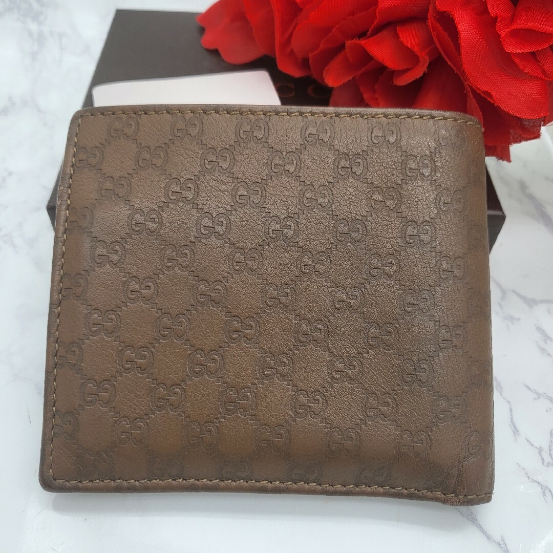 極美品】 GUCCI グッチ シマ 2つ折り財布 財布 GG マルチカラー 極美品】 GUCCI グッチ シマ 2つ折り財布 財布 GG マルチカラー