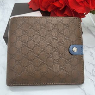 グッチ(Gucci)の【極美品】 GUCCI グッチ シマ 2つ折り財布 財布 GG マルチカラー(財布)