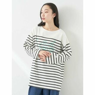 アースミュージックアンドエコロジー(earth music & ecology)の【ブラック】Lee*e.m.a.e BORDER L/S TEE(カットソー(長袖/七分))