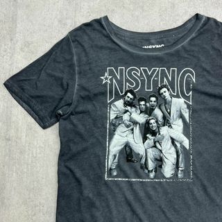 ミュージックティー(MUSIC TEE)のNSYNC イン・シンク　アメリカ　アイドル　半袖Tシャツ　古着　グレー　L(Tシャツ/カットソー(半袖/袖なし))